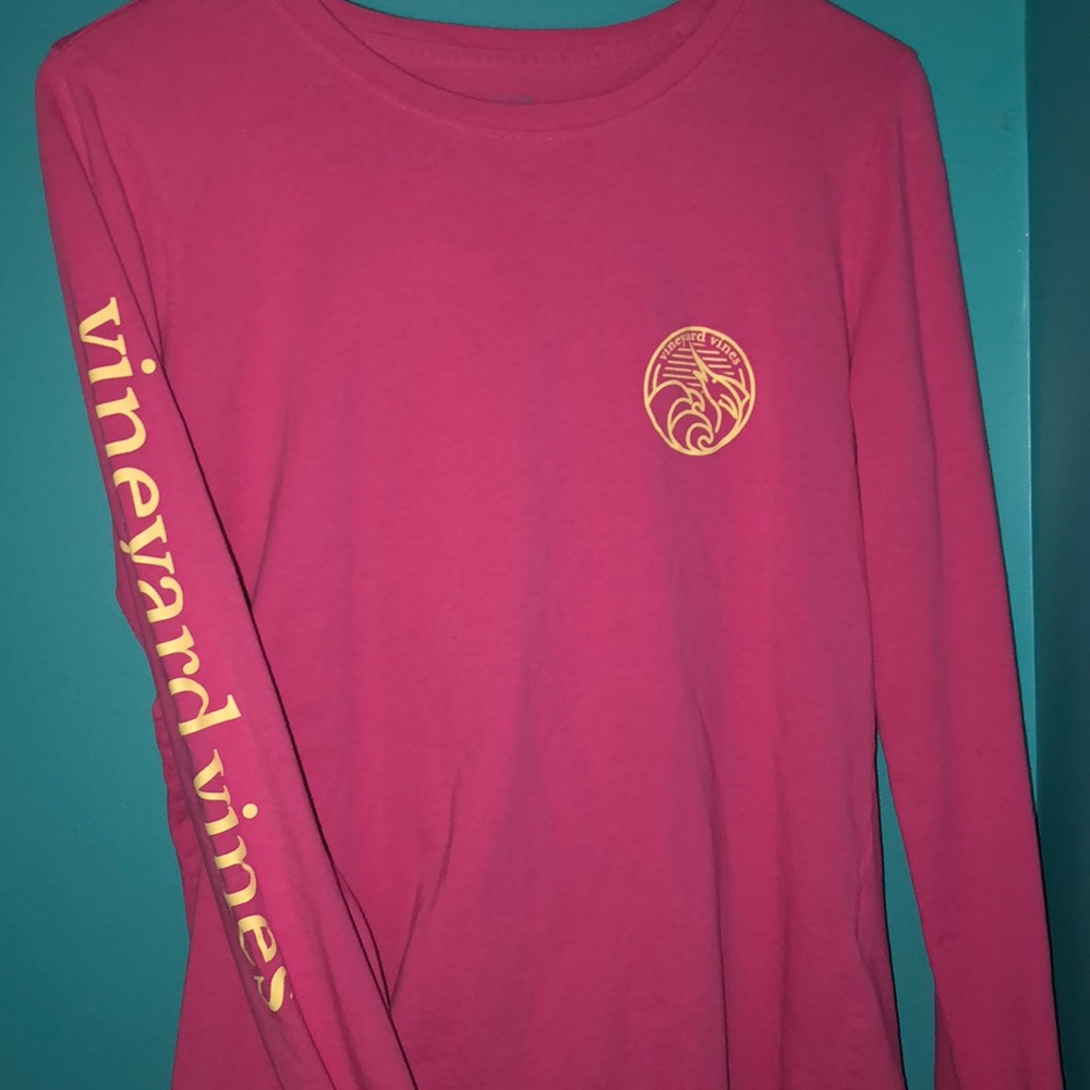 Vineyard Vines Long Sleeve Pink T-Shirt